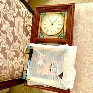 MJ Hummel Stained Glass Clock of Seasons